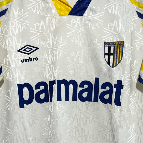 Parma Calcio 1991/93 Home Soccer Jersey L