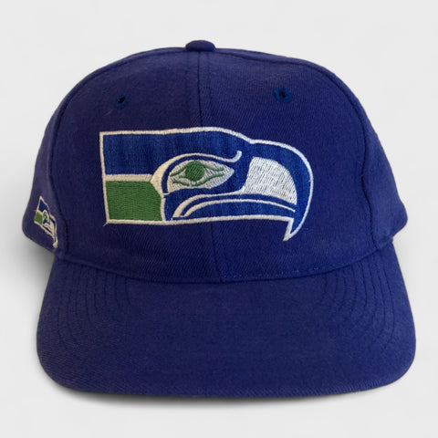 Vintage Seattle Seahawks Blockhead Snapback Hat