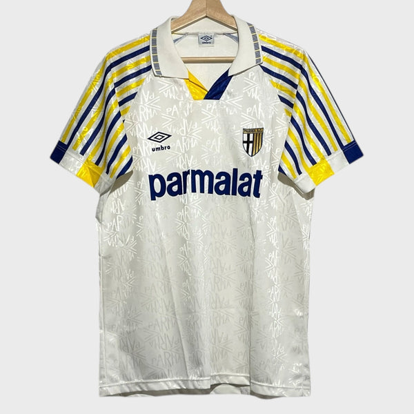 Parma Calcio 1991/93 Home Soccer Jersey L
