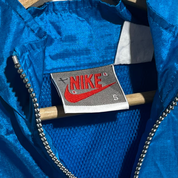 Vintage 1990s Nike Blue & Yellow Windbreaker Jacket S
