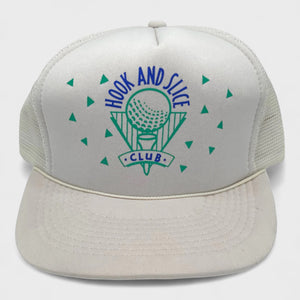 Vintage Hook And Slice Club Golf Club Trucker Hat