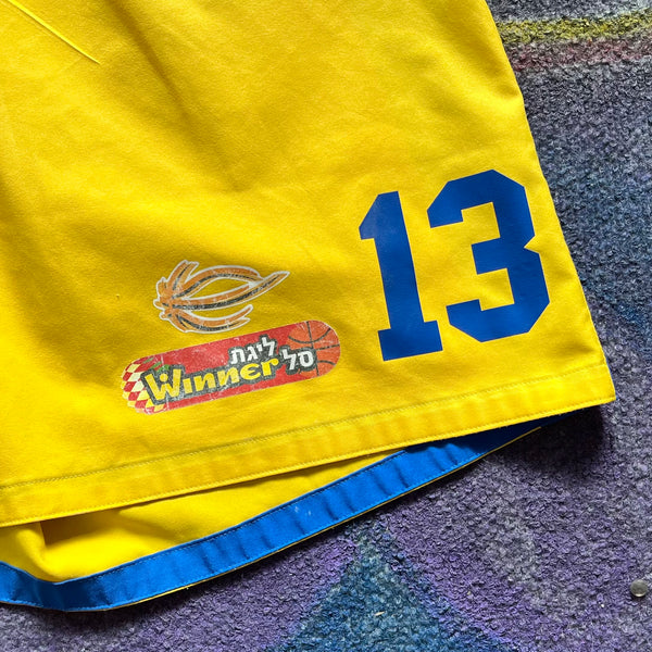 Maccabi Tel Aviv BC Game Worn Basketball Shorts XLT