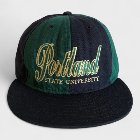 Vintage Portland State PSU Vikings Script Snapback Hat