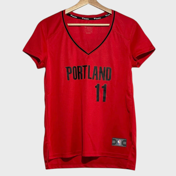 Enes Kanter Portland Trail Blazers Sleeved Basketball Jersey Women’s S