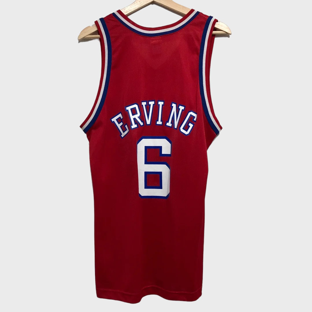 Vintage Julius Erving Philadelphia 76ers Jersey M Laundry