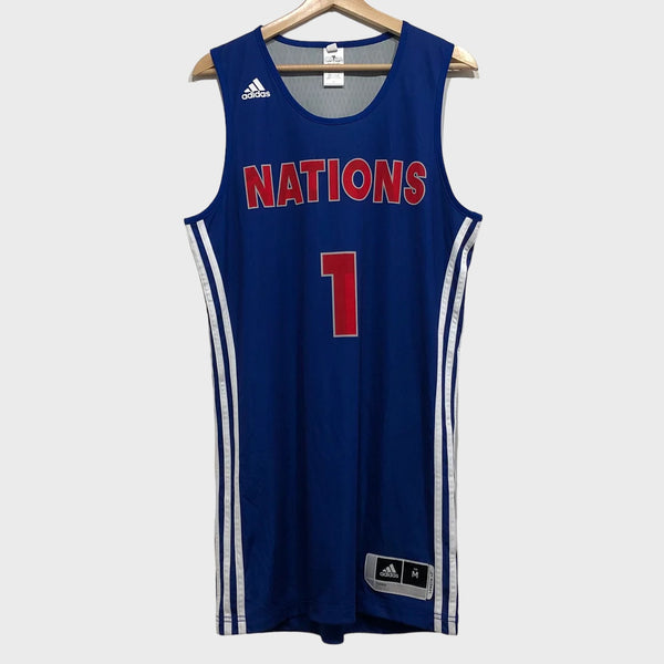 adidas Nations Reversible Basketball Jersey M