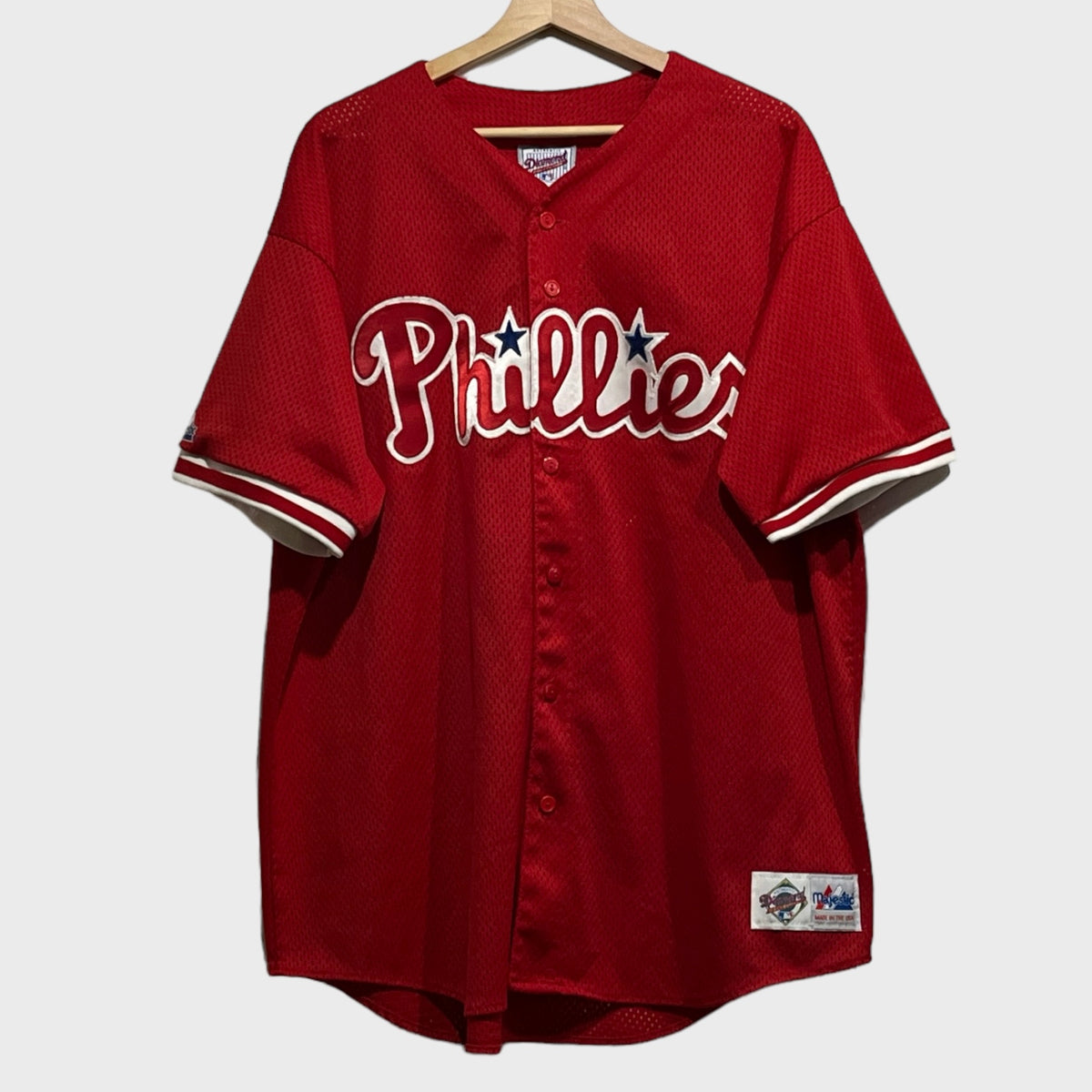 Vintage Starter MLB National League Philadelphia Phillies Button Jersey Size hotsell XL