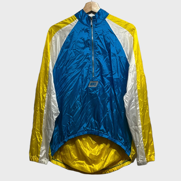 Vintage 1990s Nike Blue & Yellow Windbreaker Jacket S