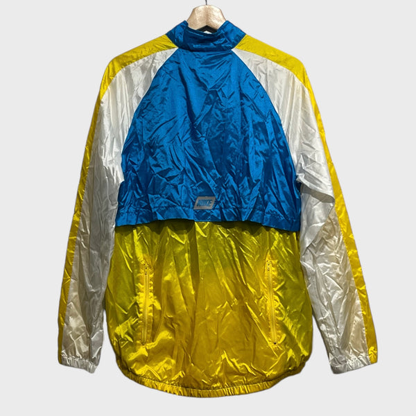 Vintage 1990s Nike Blue & Yellow Windbreaker Jacket S