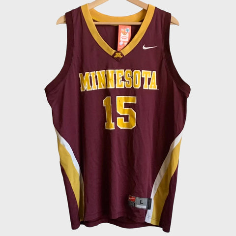 Vintage Minnesota Golden Gophers Basketball Jersey L