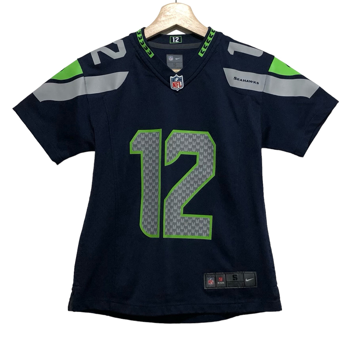 NFL Nike On-Field Seattle Seahawks #12 FAN Jersey Blue Green Youth