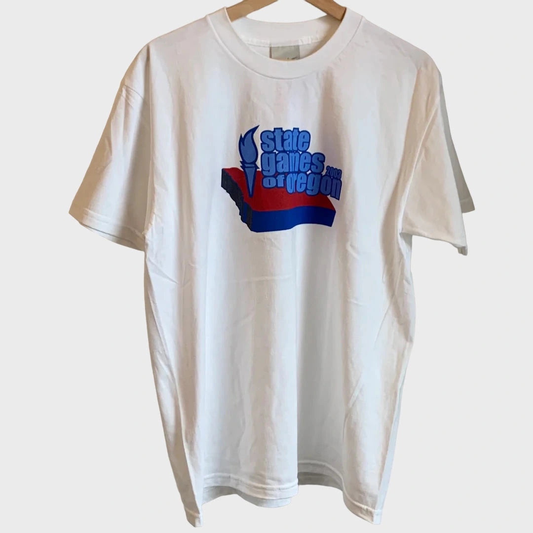 Vintage Nike 2003 State Games Of Oregon White Tee Shirt Small