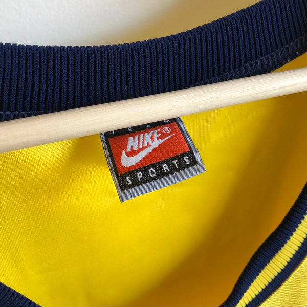 Vintage Nike Michigan Wolverines Pro Cut Yellow NCAA Basketball Jersey Large - Laundry PDX