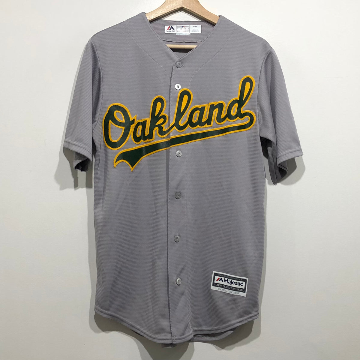grey a's jersey