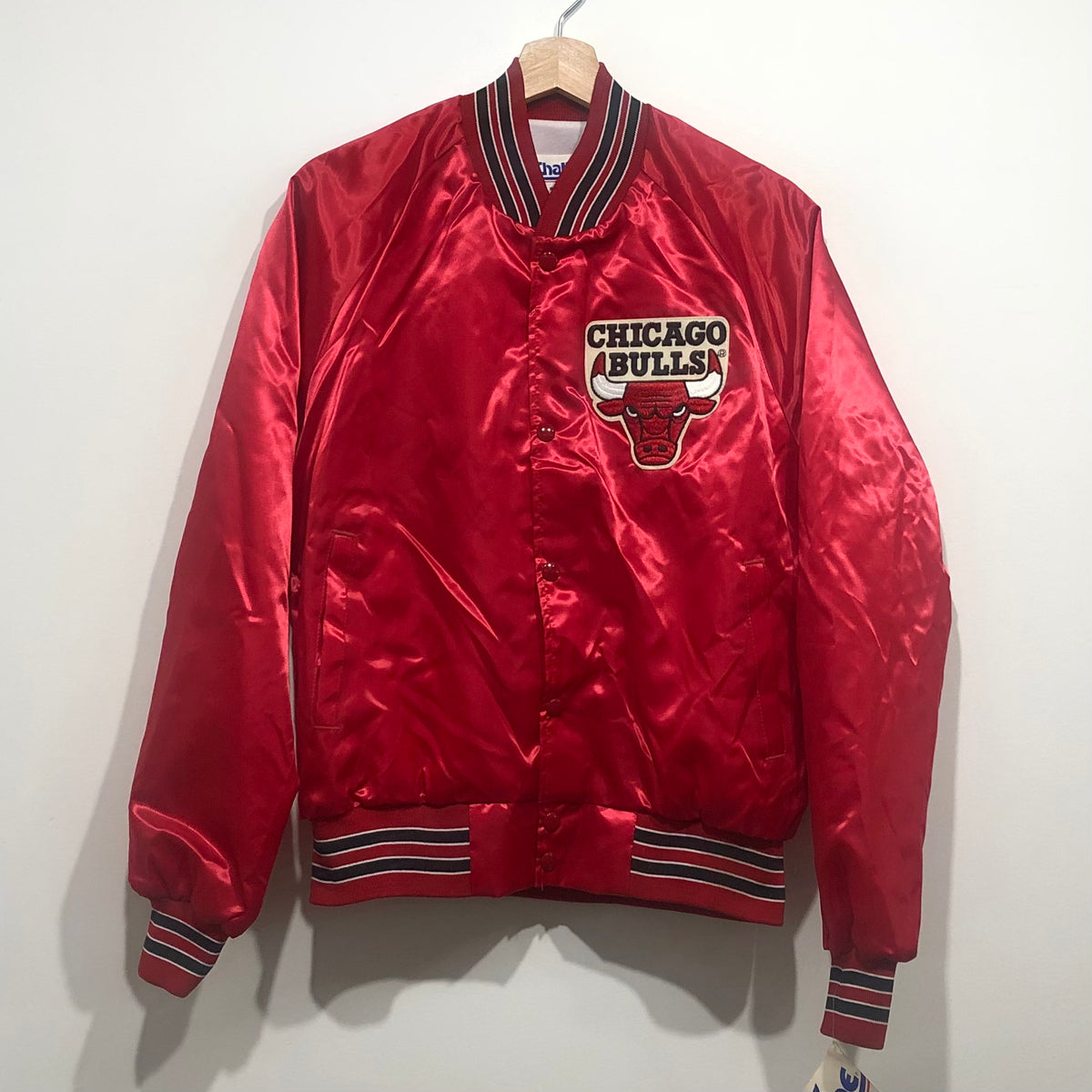 Chicago Bulls Red Vintage Starter Jacket