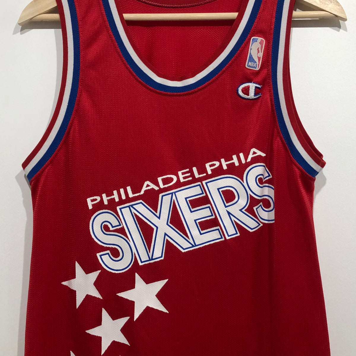 Philadelphia Sixers Bleached/upcycled T Shirt Sz M 