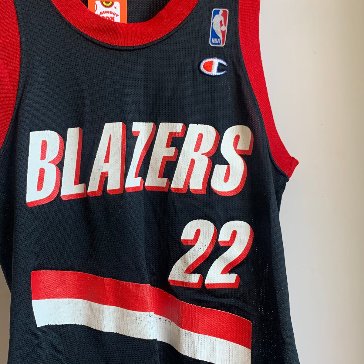 Mitchell & Ness Relive The Past with The Retro Drexler Women's Tee | Trail Blazers Gear M