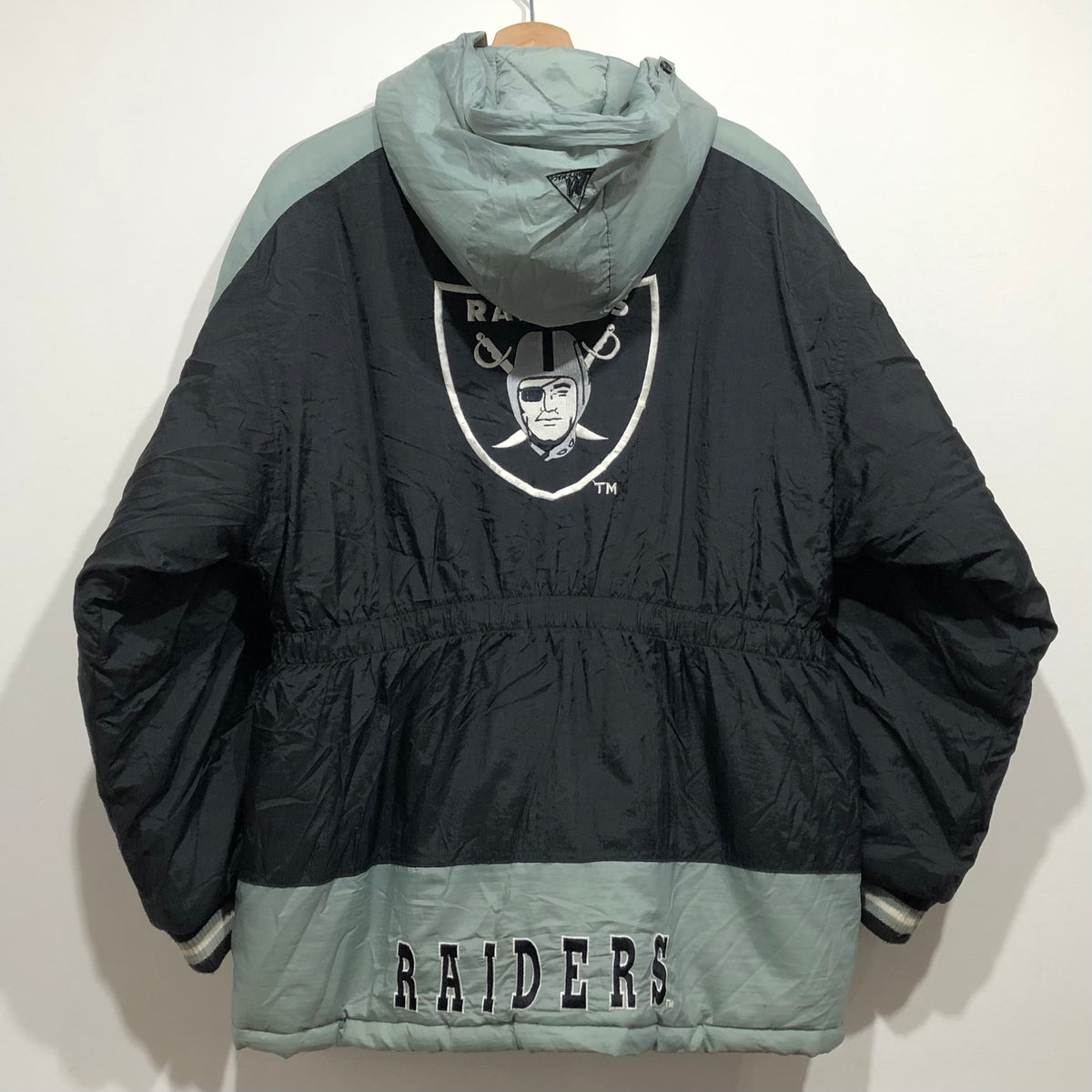 Vintage 1990's Oakland Raiders STARTER Parka Jacket Sz. L