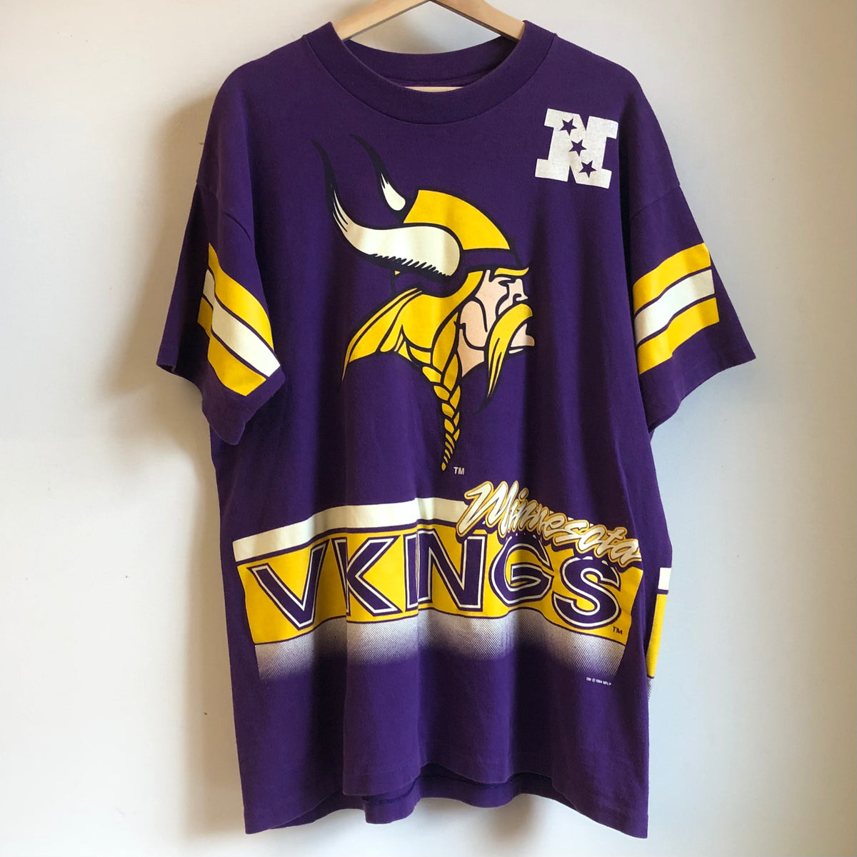 Vintage Minnesota Vikings Shirt Salem Sportswear XL Laundry