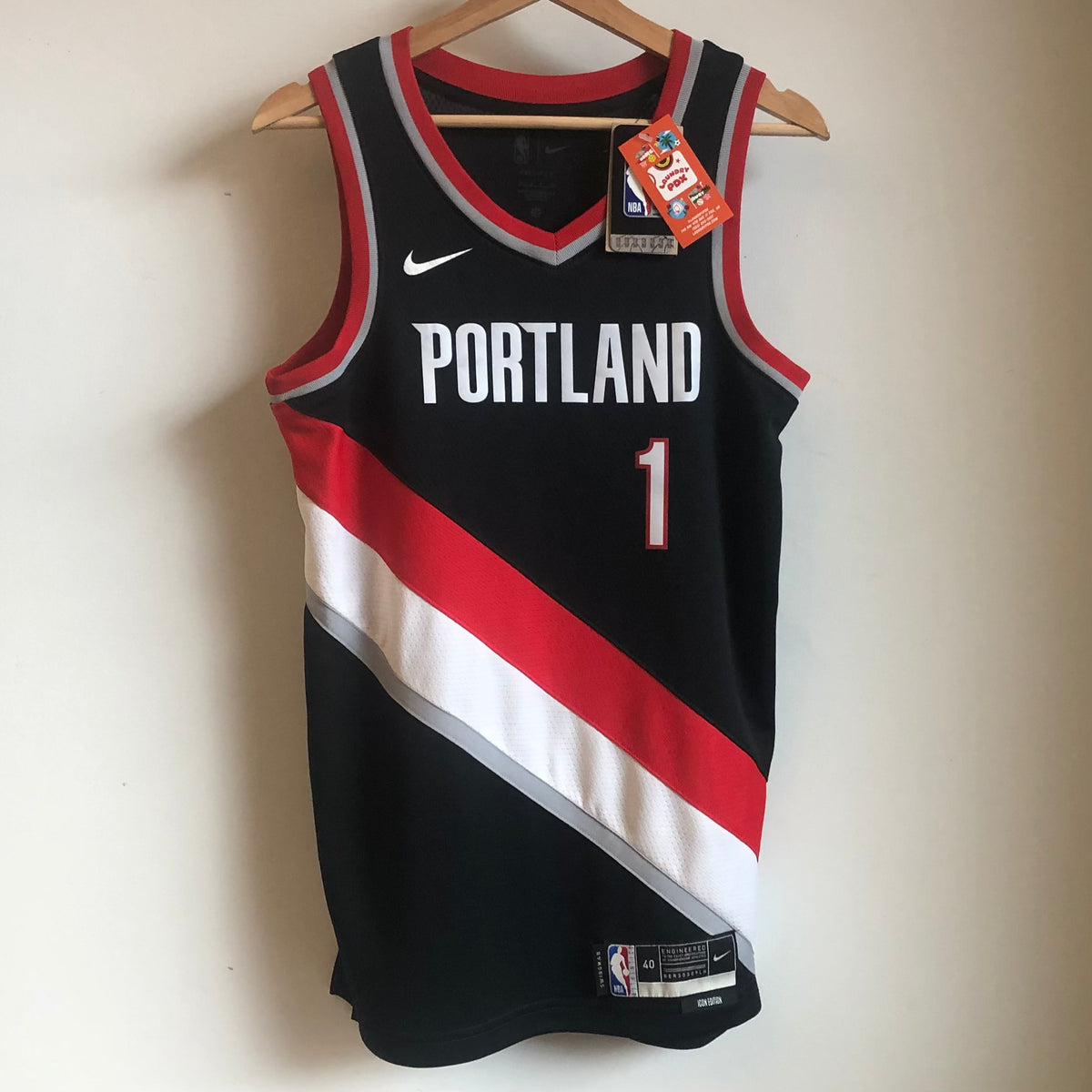 Portland trail sales blazers black jersey