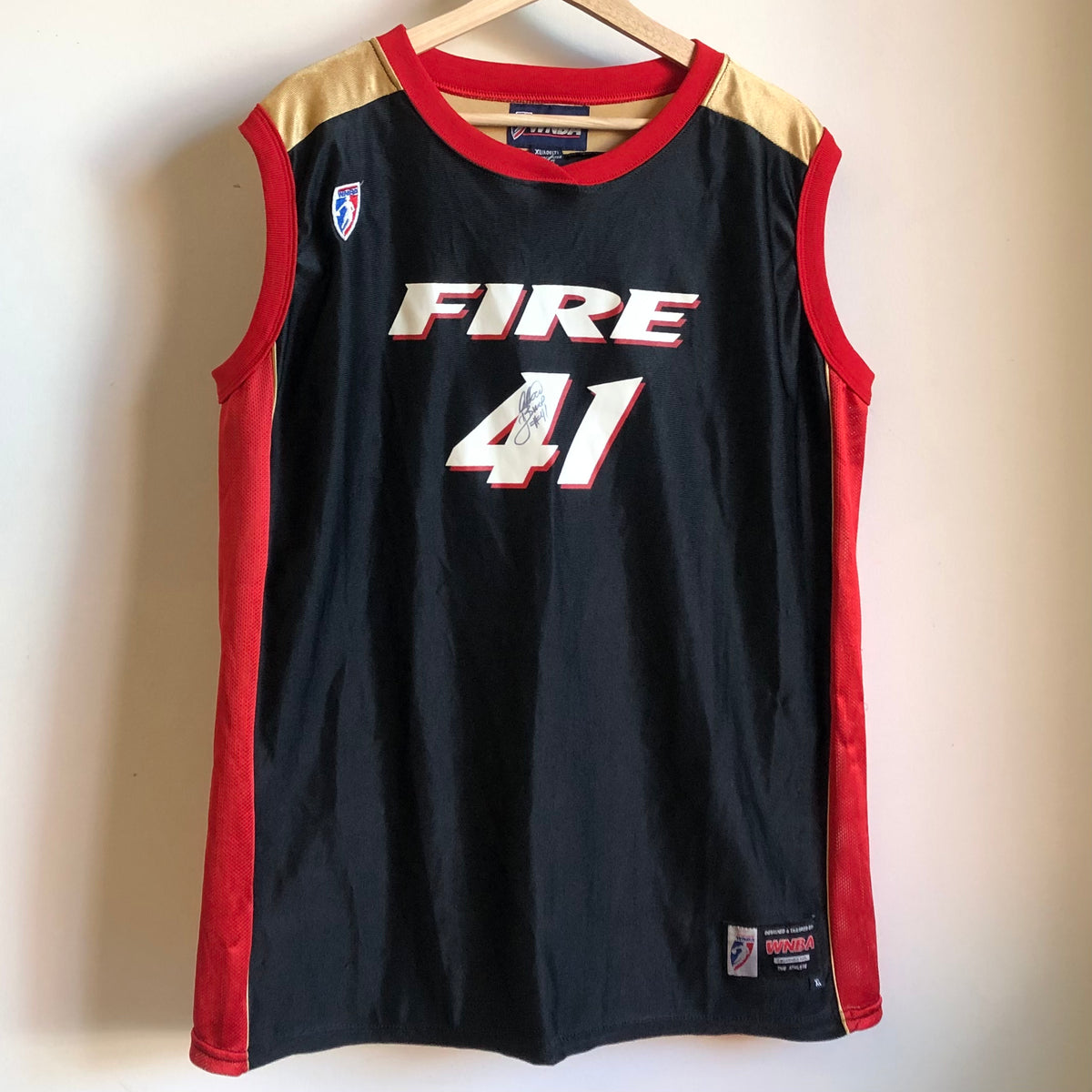 Vintage Alisa Burras Portland Fire Jersey WNBA Signed XL – Laundry