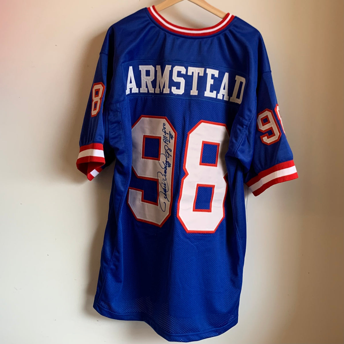 Jessie Armstead New York Giants Throwback Football Jersey – Best