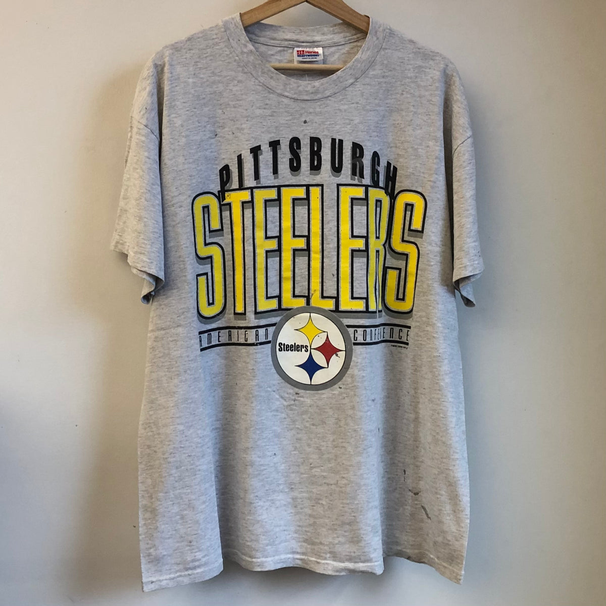 Shirts  Vintage 9s Pittsburgh Steelers Locker Shirt Xl Men Gray