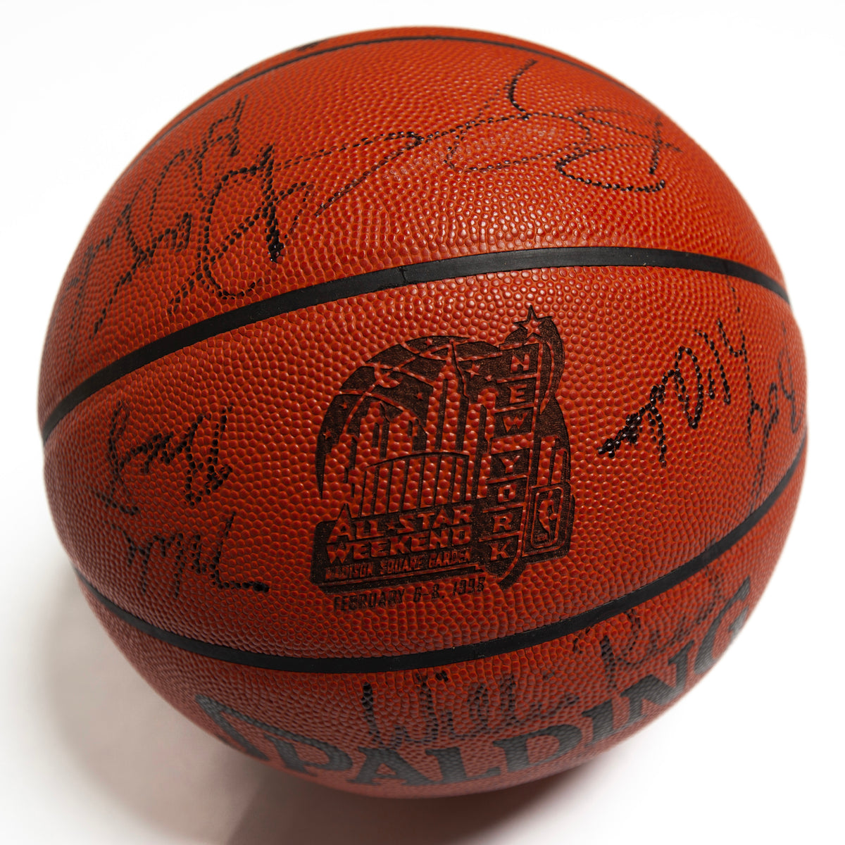 1998 NBA All-Star Weekend Autographed Ball – Laundry
