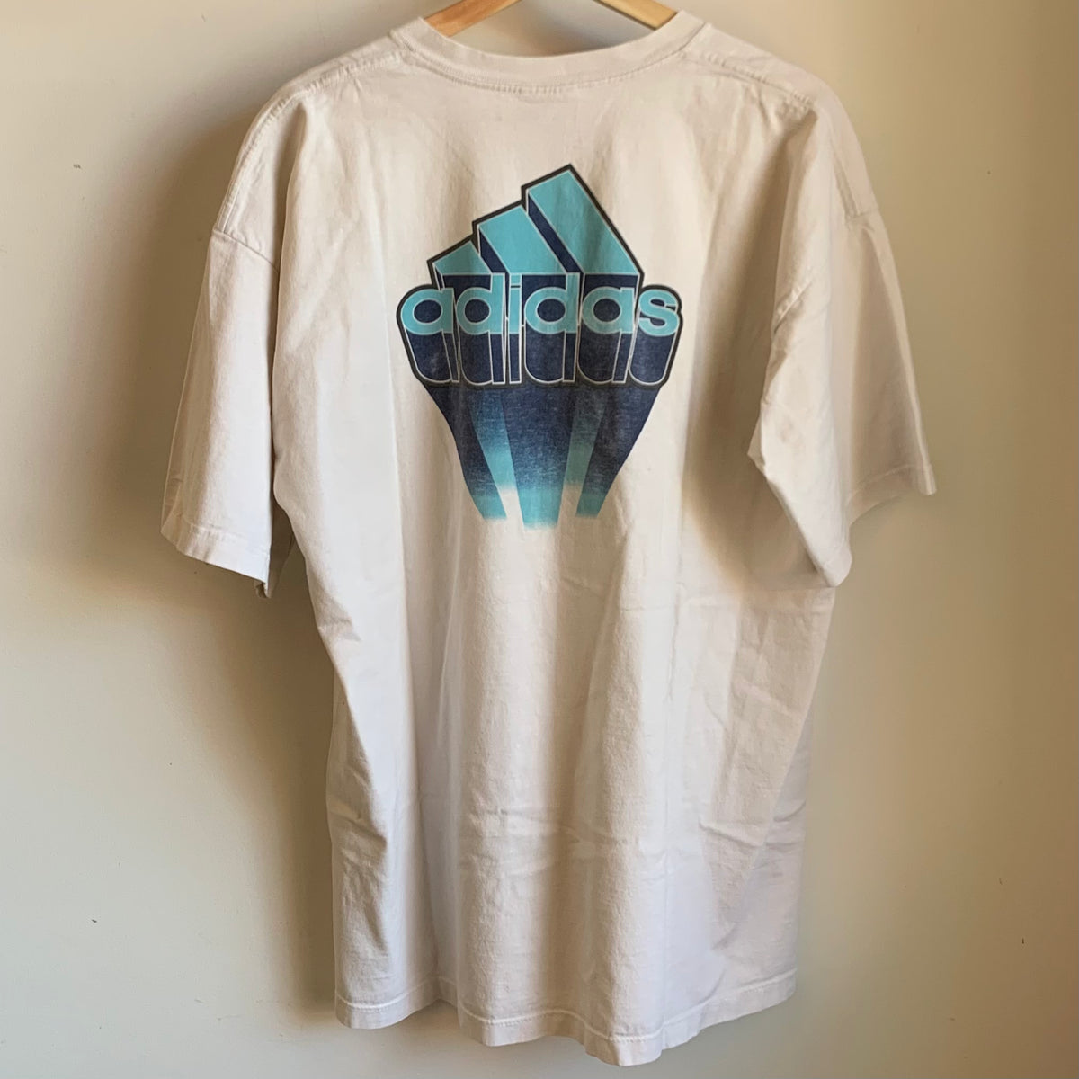 Vintage white adidas t shirt 2025