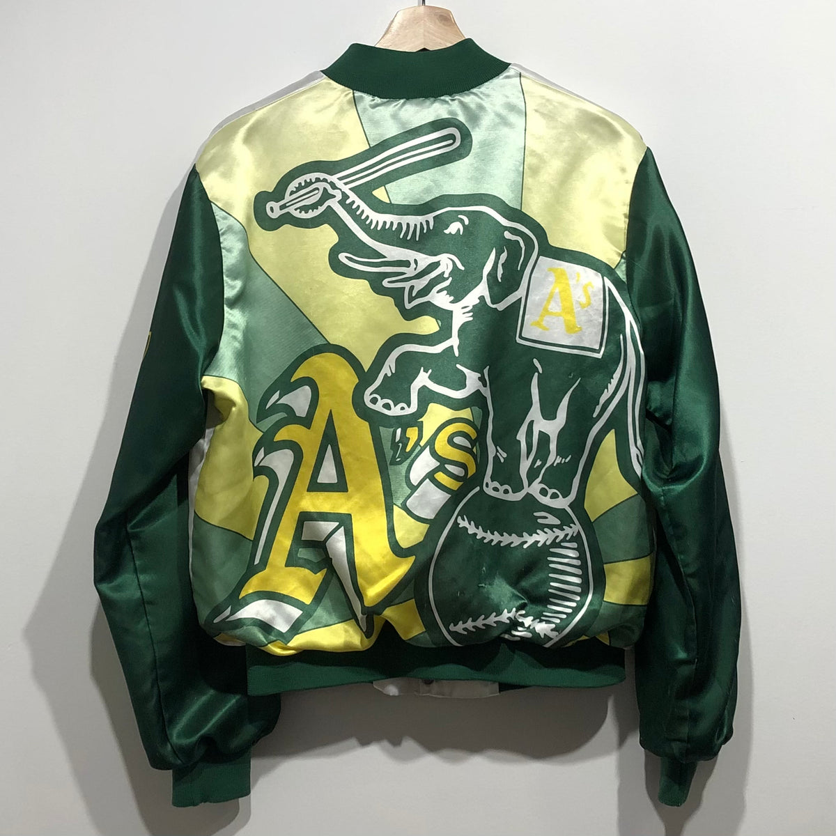 Vintage Starter Oakland Athletics Satin Jacket - green