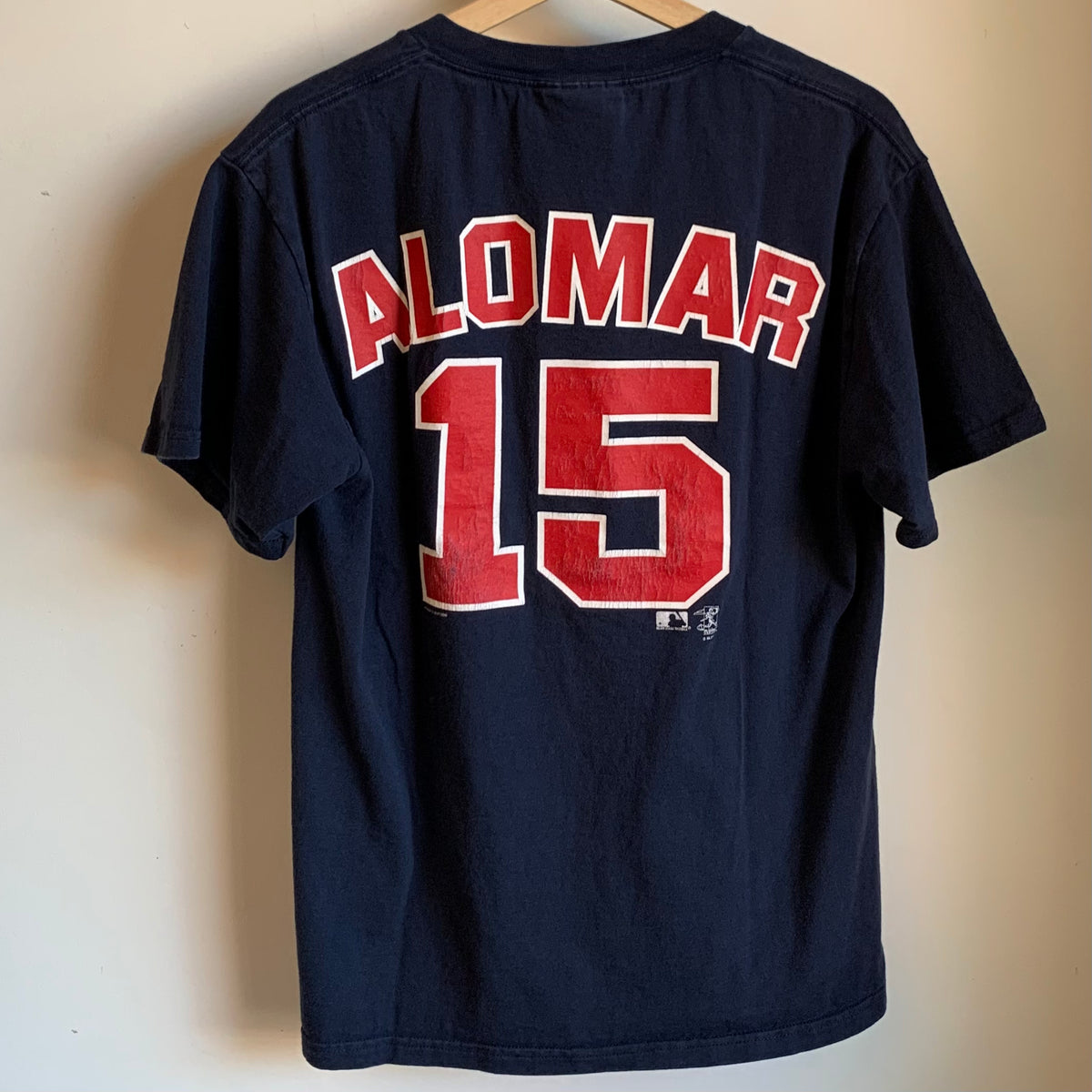 Vintage Sandy Alomar 15 Cleveland Indians T-shirt Catcher Coach