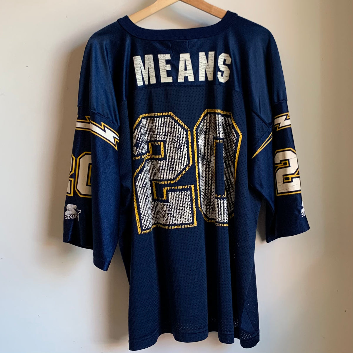 New San Diego LA Chargers Natrone Means #20 Mitchell & Ness