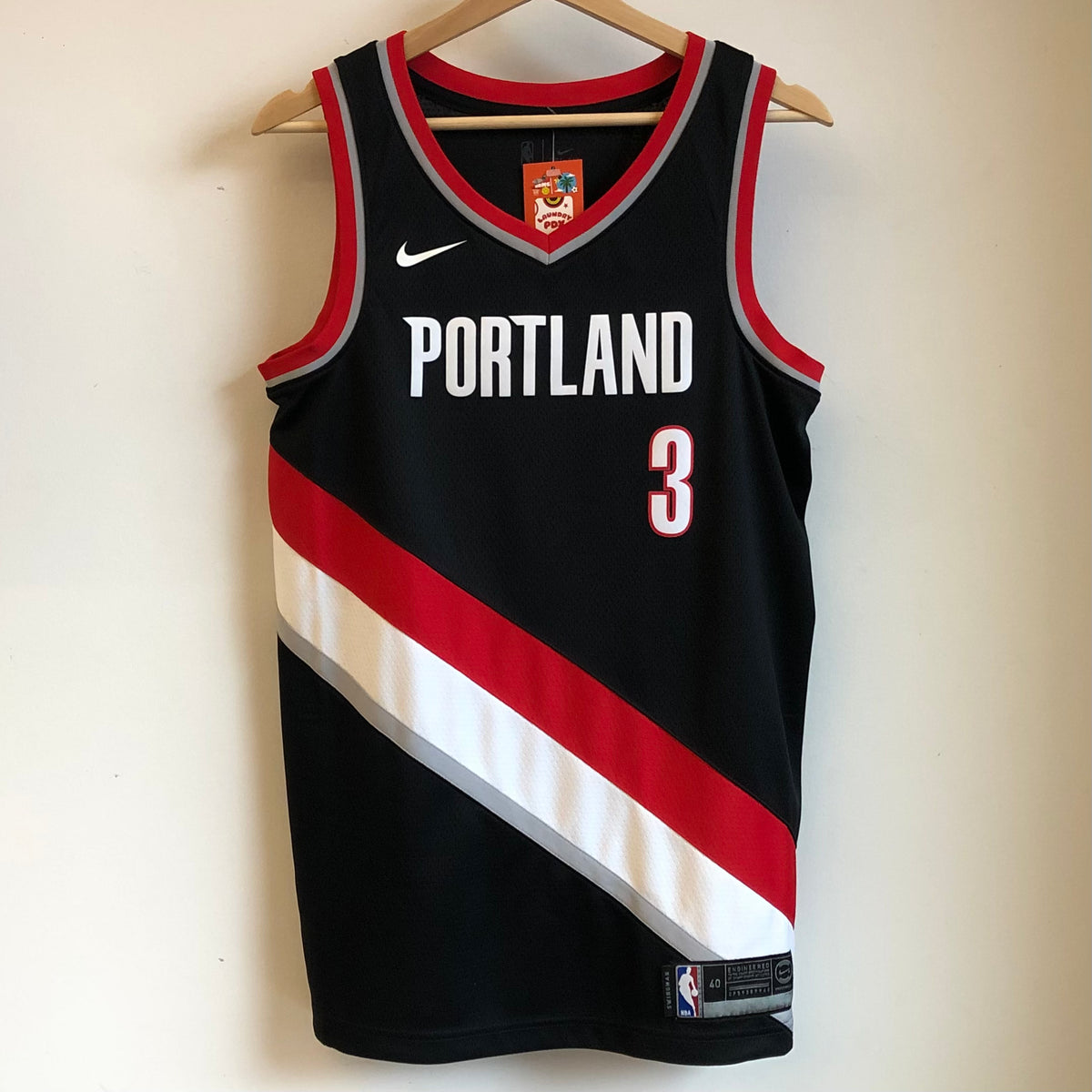 Nike CJ McCollum Portland Trail Blazers Brown Jersey - Depop