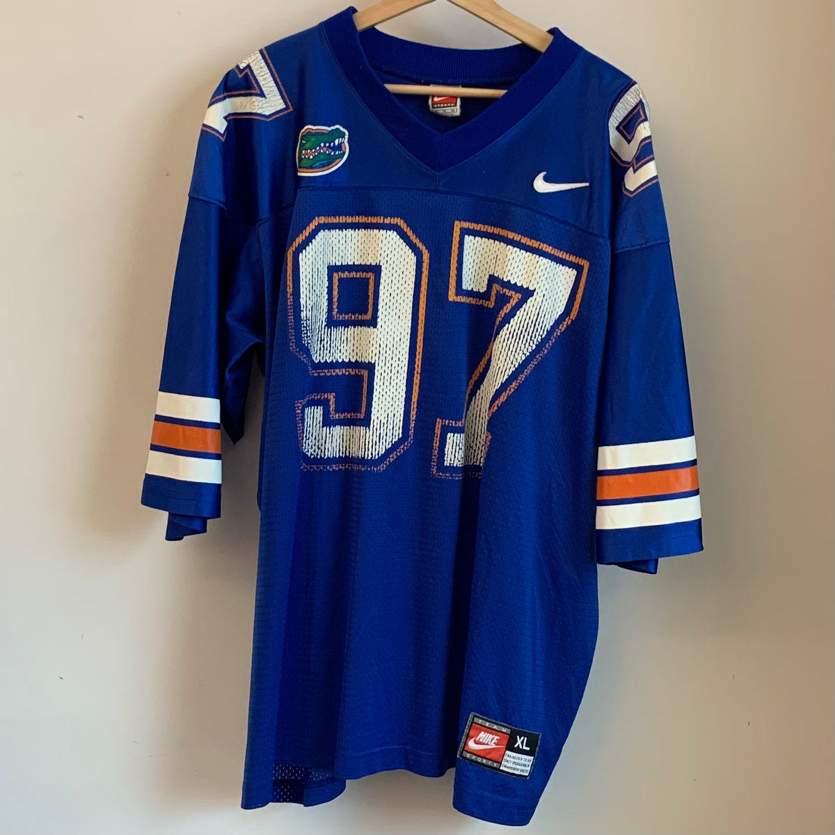 Vintage Florida Gators Starter Striped Football Jersey - XL