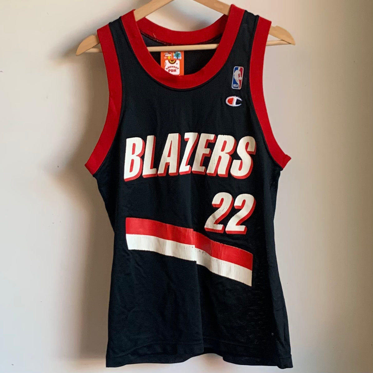 Vintage Portland Trail Blazers Jersey #22 Clyde Drexler Champion Medium 40  Made USA New With Tags NBA Oregon 90's 1990's NWT Deadstock Rare