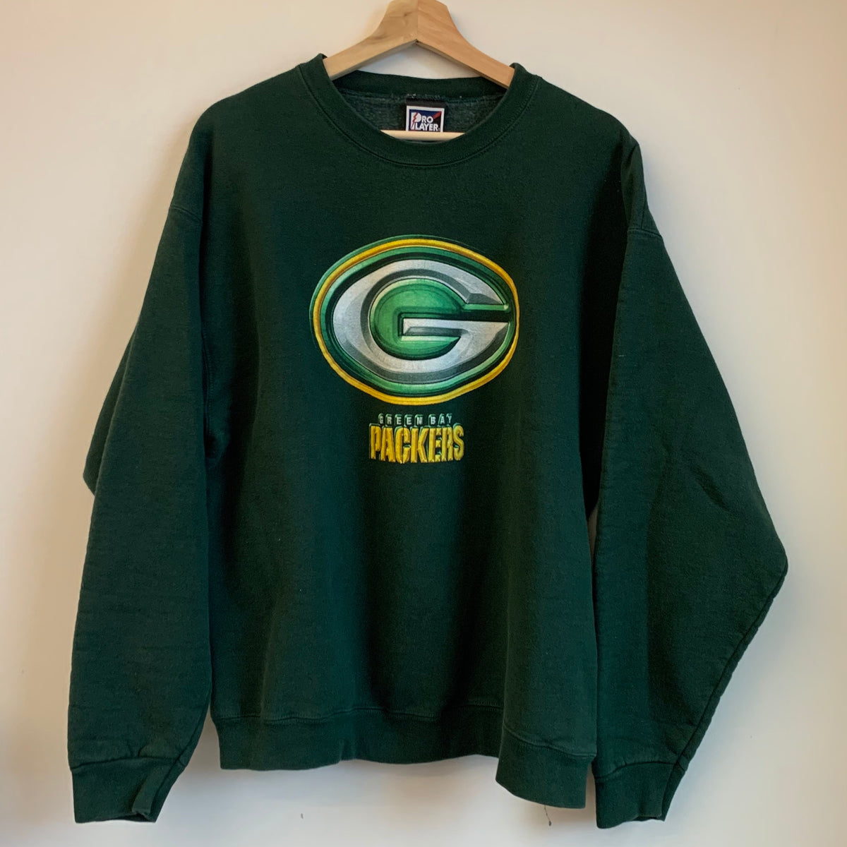 Green Bay Packers Reebok Vintage Collection Hoodie Sweatshirt Size XL Rare