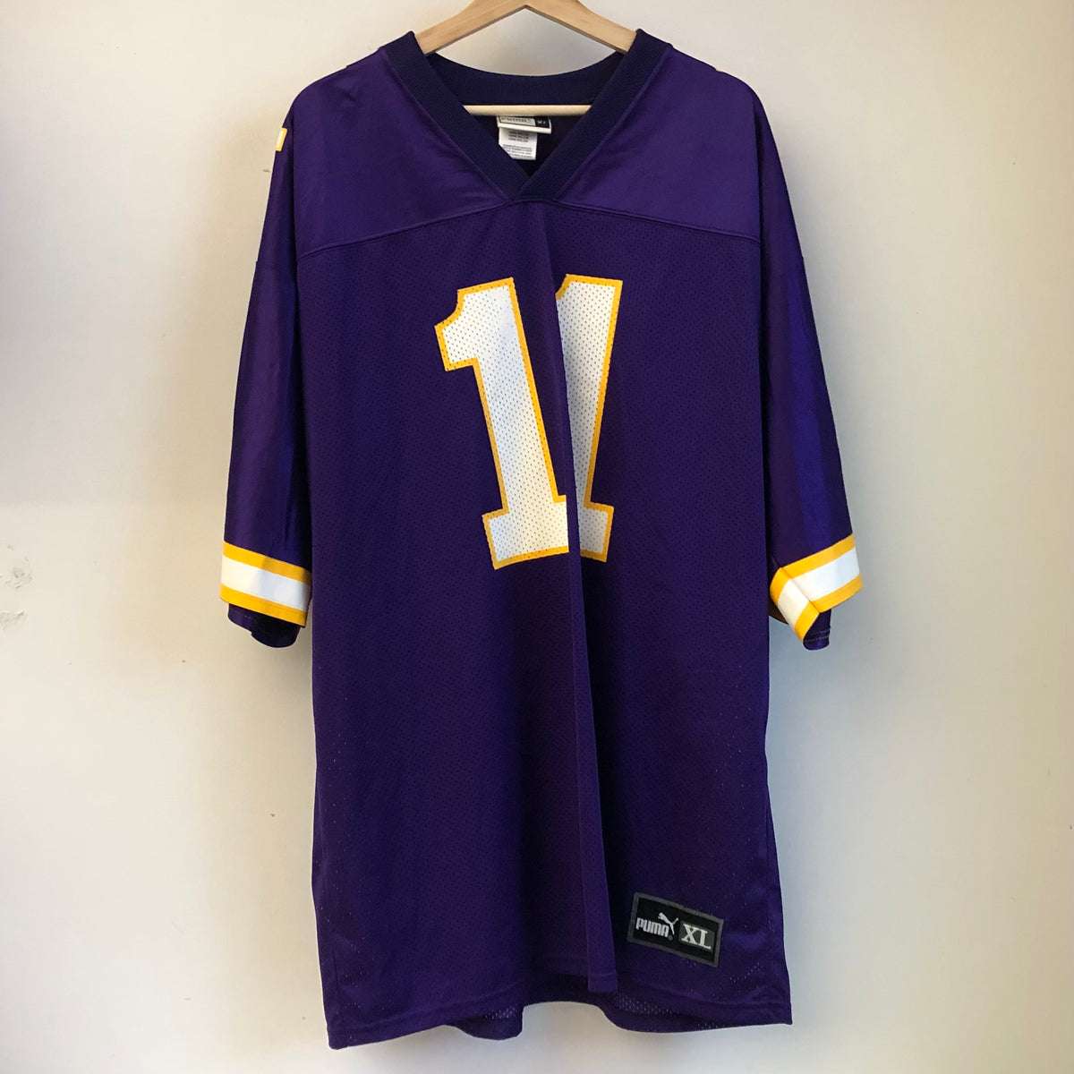 1999-00 MINNESOTA VIKINGS CULPEPPER #11 CHAMPION JERSEY (AWAY) M - Classic  American Sports