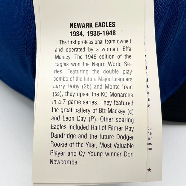 Vintage 1990s Newark Eagles Negro Leagues Fitted Hat 7 1/4