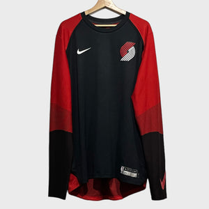 Portland Trail Blazers 2018/19 Game Worn Warmup Shirt XLT