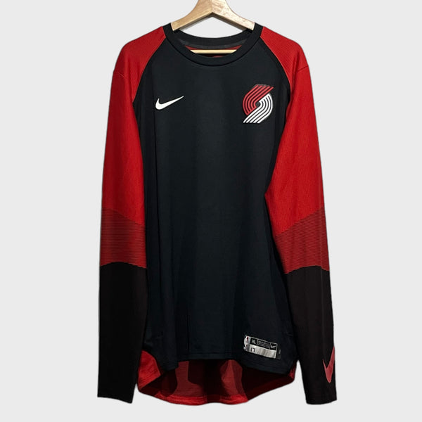 Portland Trail Blazers 2018/19 Game Worn Warmup Shirt XLT