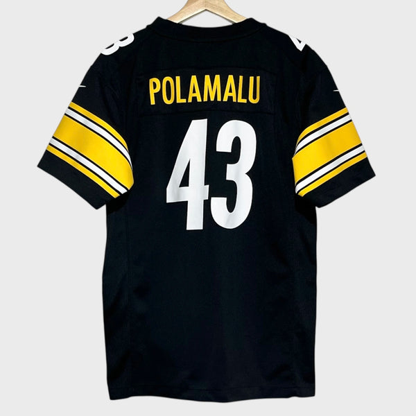 Troy Polamalu Pittsburgh Steelers Football Jersey Youth XL