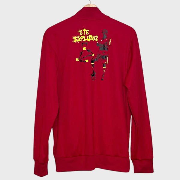 Spain 2014 World Cup Soccer Training Anthem Track Jacket M