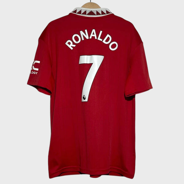 Cristiano Ronaldo Manchester United 2022/23 Home Soccer Jersey Youth M
