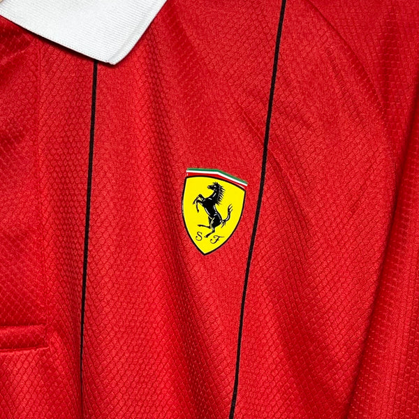Ferrari Long Sleeve Polo Shirt L