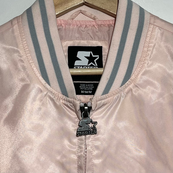 Starter Pink Satin Jacket M