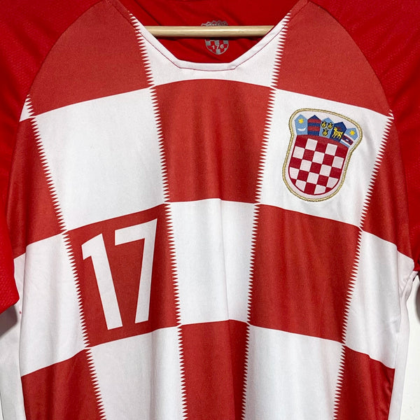 Mario Mandzukic Croatia Home Soccer Jersey Youth L