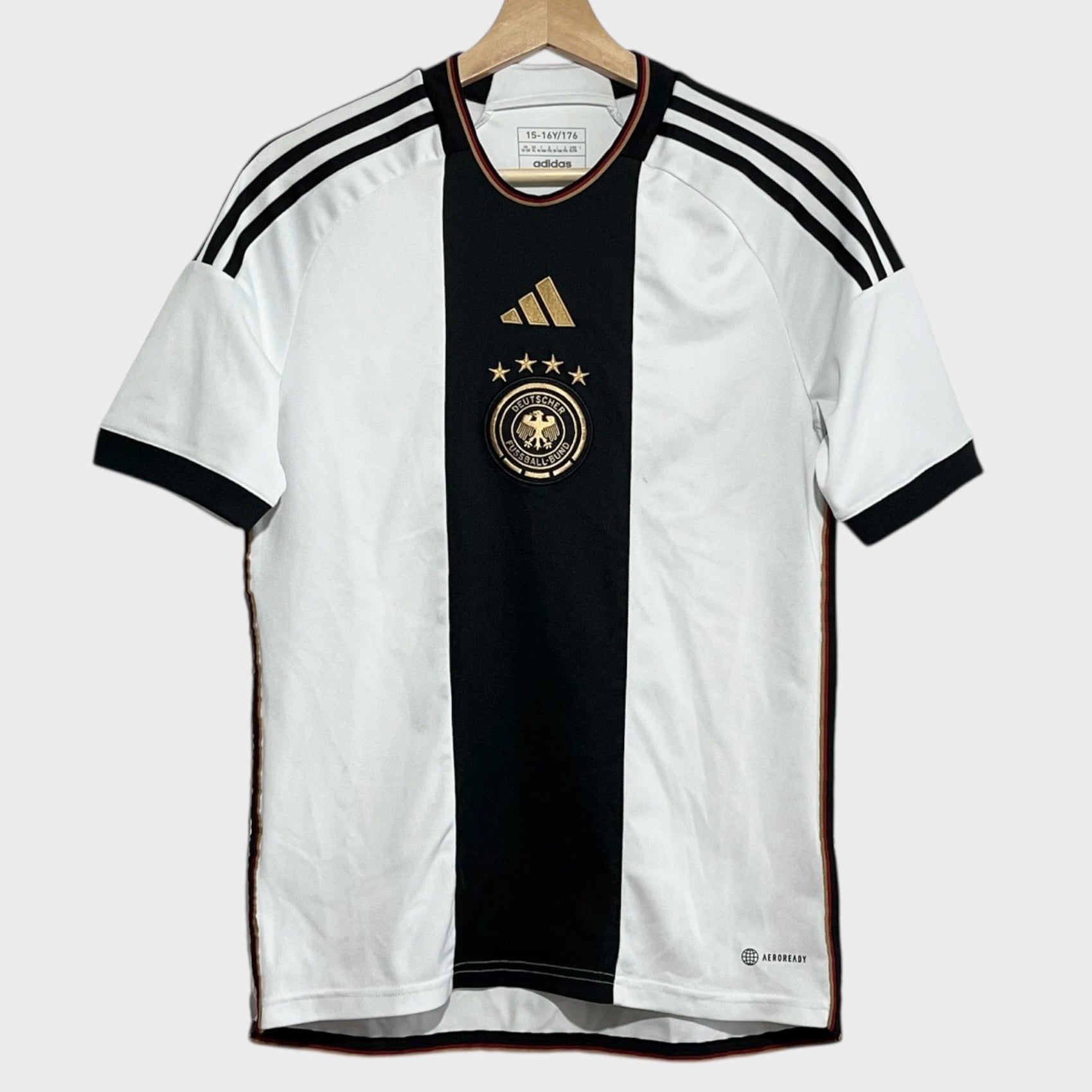 Germany 2022 World Cup Home Soccer Jersey Youth XL