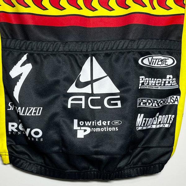 Vintage 1997 Nike ACG New England Mountain Bike Championship Series Race Leader Cycling Jersey M