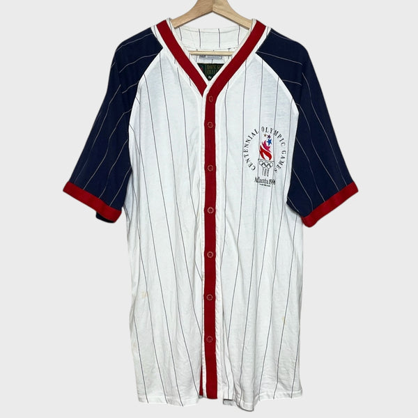 Vintage 1996 Centennial Olympic Games Baseball Jersey 2XL