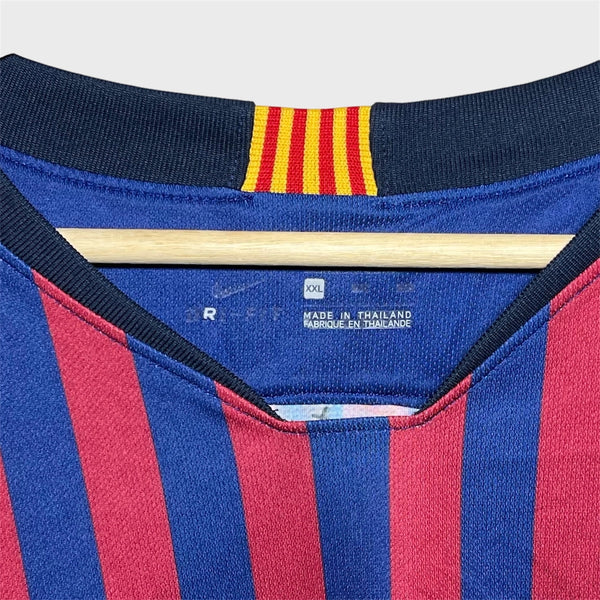 FC Barcelona 2018/19 Long Sleeve Home Soccer Jersey 2XL